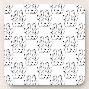 Dalmatian Paw Print Pattern Onderzetter