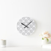 Dalmatian Paw Print Pattern Ronde Klok (Huis)