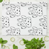 Dalmatian Paw Print Pattern Theedoek (Gevouwen)