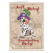 Dalmatian Pirate Invitation (Voorkant)