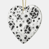 Dalmatian Polka Dot Black and White Keramisch Ornament (Links)