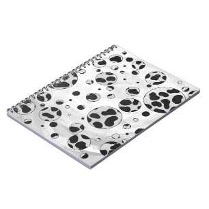 Dalmatian Polka Dot Black and White Notitieboek