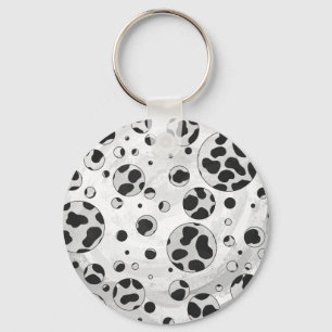Dalmatian Polka Dot Black and White Sleutelhanger