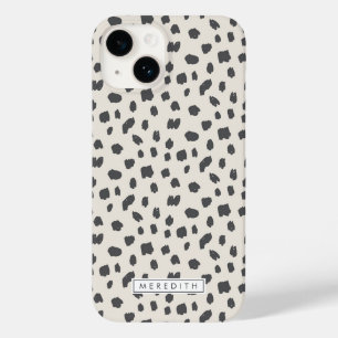Dalmatian Print Name Hoesje-Mate iPhone Case