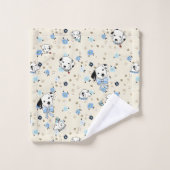 Dalmatian Puppy Floral Bath Towels Bad Handdoek (Wasdoekje)