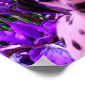 Dalmatian Puppy Iris Flowers Dog Art Poster (Hoek)