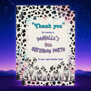 Dalmatian Puppy Spot-tacular Verjaardag Bedankkaart