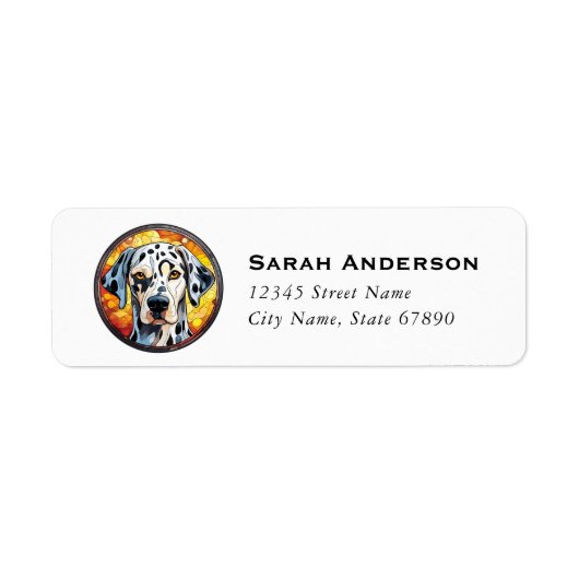 Dalmatian Return Address Labels (Voorkant)