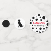 Dalmatian Spots Birthday Confetti (Voorkanten)
