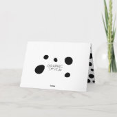 Dalmatian Spots Birthday Dank je Kaart (Achterkant)