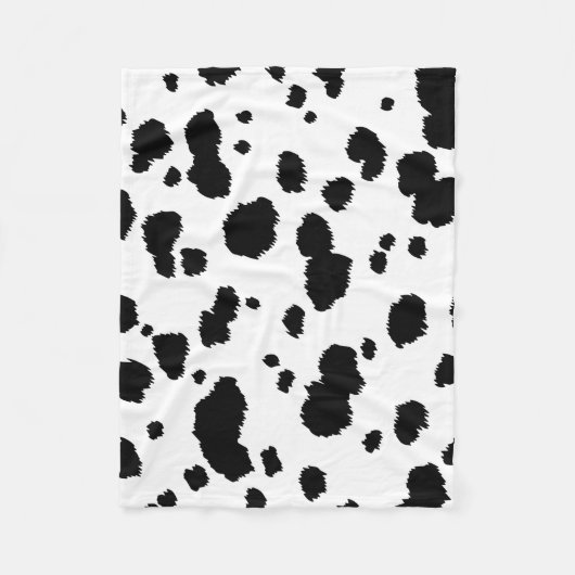 Dalmatian Spots Pattern Dog Dalmation Spot Stippen Fleece Deken (Voorkant)