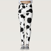 Dalmatian Spots Pattern Dog Dalmation Spot Stippen Leggings (Voorkant)