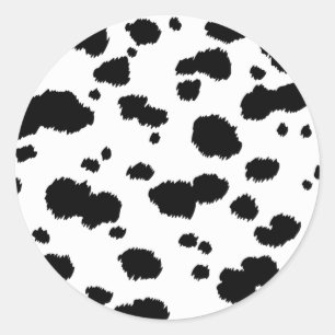 Dalmatian Spots Pattern Dog Dalmation Spot Stippen Ronde Sticker