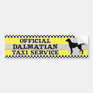 Dalmatian Taxi Service Bumpersticker