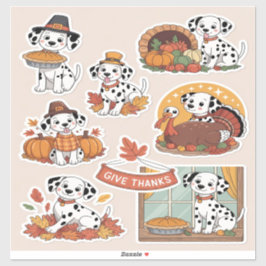 Dalmatian Thanksgiving  Sticker