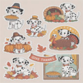 Dalmatian Thanksgiving  Sticker (Voorkant)