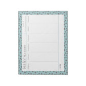 Dalmatian Turquoise Weekly Planner-laptop Notitieblok (Gedraaid)