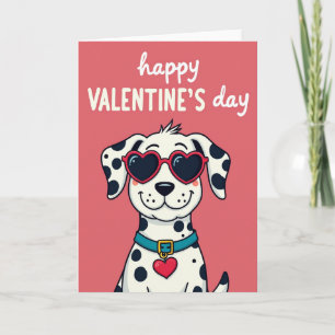 Dalmatian Valentijnsdag kaart