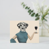 Dalmatian Wine Snob Briefkaart (Staand voorkant)
