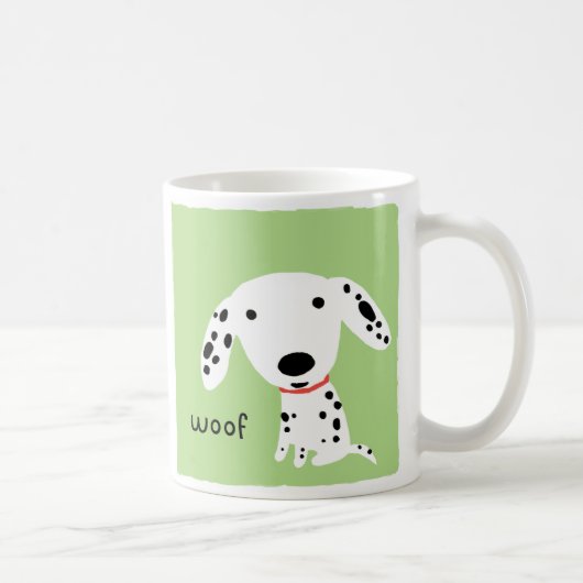 Dalmatian Wof | Puppy Dog van de luifel Koffiemok (Rechts)
