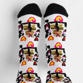 Dalmatians eating pancakes valentine's day sokken (Top)