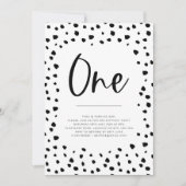 Dalmatie 1er anniversaire Invitation (Devant)