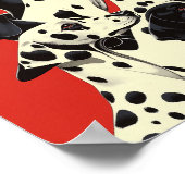 Dalmatie en formation Impression | Art de chien gr (Coin)