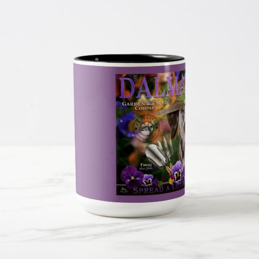 Dalmatie Jardin & Graine de café Mug (Centre)