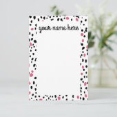 Dalmatie personnalisée Cartes pour notes d'impress (Debout devant)