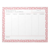 Dalmatie Persuasion Pink Weekly Planner Bloc-notes (Devant)