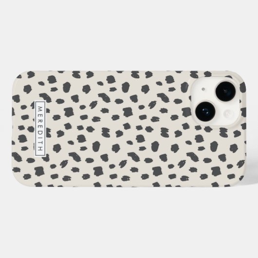 Dalmatie Print Name Coque-Mate coque iphone (Verso (horizontal))