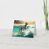 Dalmatie Strand Surfen Schilderij Kaart (Voorkant)