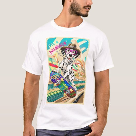 Dalmatien en mission : T-shirt de skateboard Dog (Devant)