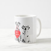 Dalmatiens : Souhaitez-vous une jolie tasse de Noë (Devant droit)