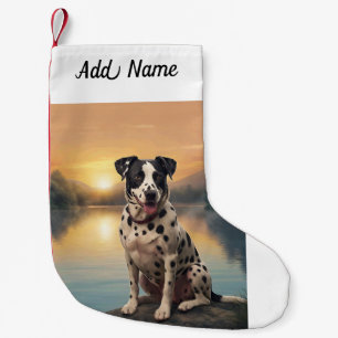 Dalmatiër bij meer kleine kerstsok