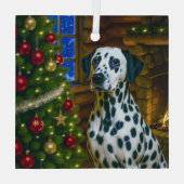 Dalmatiër glas ornament (Achterkant)