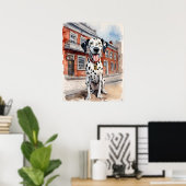 Dalmatiër - Hond Art Print (Thuiskantoor)