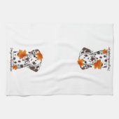 Dalmatiër, ik hou meer van je dan pompoenkruid theedoek (Horizontaal)