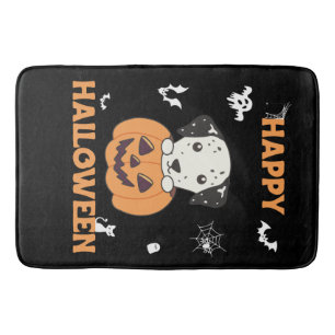 Dalmatiër in pompoen zoete honden gelukkig Hallowe Badmat