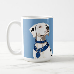 Dalmatiër Met Blauwe Halsband Koffiemok