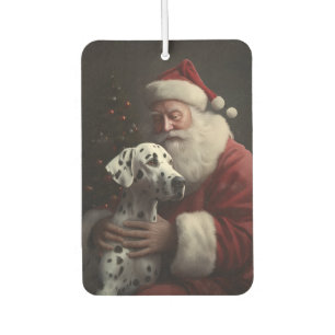 Dalmatiër met Kerstman Festieve Kerstmis Luchtverfrisser