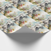 Dalmatiër met paaseieren cadeaupapier (Hoek)