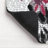 Dalmatiër met rode fascinator muismat (Hoek)