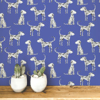 Dalmatiër Patroon Blauw