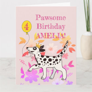 Dalmatiër wenst een geweldige verjaardag kaart