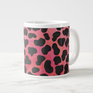 Dalmatiër Zwart en Rood Print Jumbo Mok
