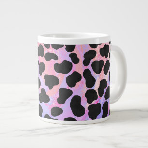 Dalmatiër zwart en roze print extra grote beker