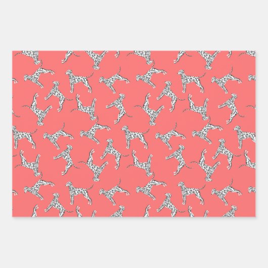 Dalmatiërs multidirectioneel inpakpapier vel (Voorkant 3)