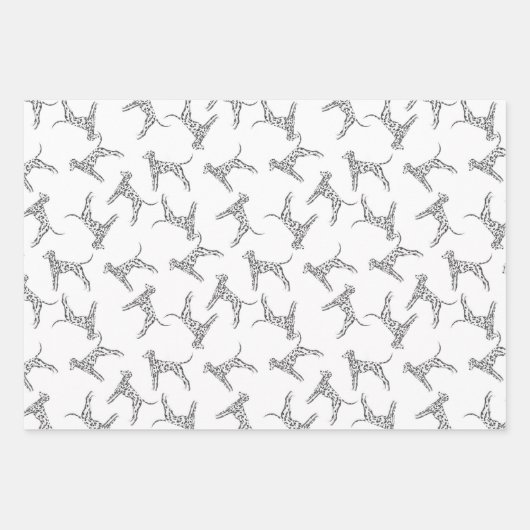 Dalmatiërs multidirectioneel inpakpapier vel (Voorkant 2)