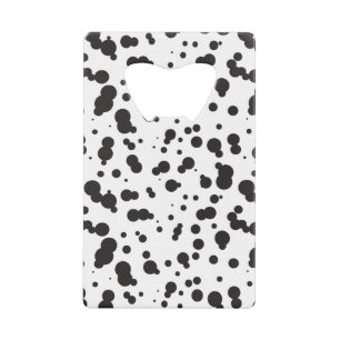 Dalmatine Stippen Patroon Kredietkaart Flessenopener